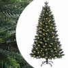 vidaXL Umel&yacute; Skl&aacute;pac&iacute; Vianočn&yacute; Stromček 120 cm 150 LED Tepl&aacute; biela