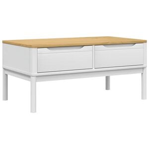 vidaXL Konferenčn&yacute; stol&iacute;k FLORO biely 99x55,5x45 cm mas&iacute;vna borovica