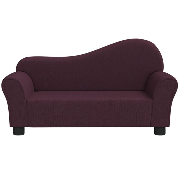 vidaXL Detsk&aacute; pohovka fialov&aacute; l&aacute;tkov&aacute;