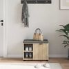 vidaXL Predsieňov&aacute; lavica s vank&uacute;&scaron;om Sonoma dub 60 x 38 x 46 cm