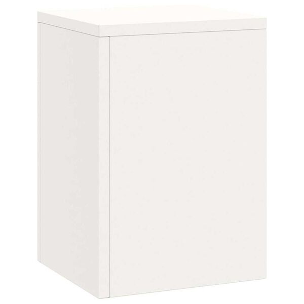 vidaXL Stojan na rastliny 3 pcs Biela Oceľ