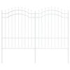 vidaXL Z&aacute;hradn&yacute; plot Biela 240 x 190 cm Povrchovo upraven&aacute; oceľ