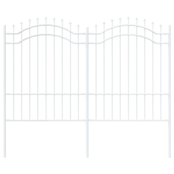 vidaXL Z&aacute;hradn&yacute; plot Biela 240 x 190 cm Povrchovo upraven&aacute; oceľ