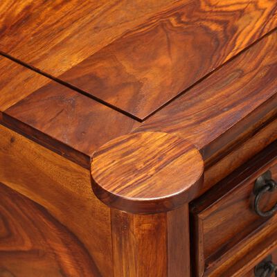 vidaXL Písací stôl, masívne sheeshamové drevo, 115x50x76 cm