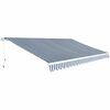 vidaXL Ručn&aacute; mark&iacute;za 5 x 3 m Modro-biela pruhovan&aacute; 100% polyester