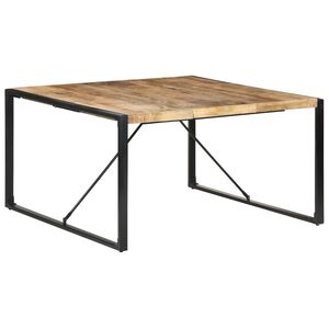 vidaXL Jed&aacute;lensk&yacute; st&ocirc;l 140x140x75 cm surov&eacute; mangovn&iacute;kov&eacute; drevo