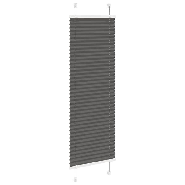 vidaXL plisovaná roleta čierna 50x150 cm Šírka látky 49,4 cm