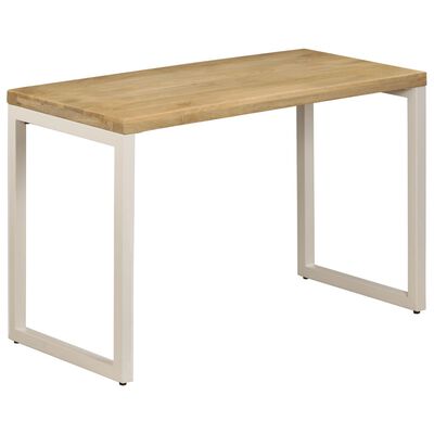 vidaXL Jedálenský stôl 115x55x76 cm, mangový masív a oceľ