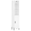 vidaXL Vysok&aacute; skrinka biela 34,5x34x180 cm spracovan&eacute; drevo
