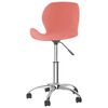vidaXL Otočn&aacute; jed&aacute;lensk&aacute; stolička ružov&aacute; zamatov&aacute;