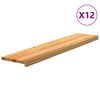 vidaXL Schodiskov&eacute; stupne 12 ks svetlohned&aacute; 120x30x2 cm dubov&yacute; mas&iacute;v