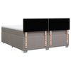 vidaXL Boxspring posteľ s matracom sivohned&yacute; 200x200 cm l&aacute;tka