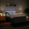 vidaXL Posteľn&yacute; r&aacute;m boxspring s matracom modr&yacute; 160x200 cm l&aacute;tka