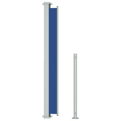 vidaXL Zaťahovacia bočná markíza na terasu 180x500 cm modrá