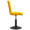 vidaXL Otočn&eacute; jed&aacute;lensk&eacute; stoličky 6 ks horčicovo-žlt&eacute; zamat