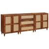 vidaXL Komoda set 3 ks 180 x 33 x 75 cm Mas&iacute;vne mango drevo Hned&aacute;