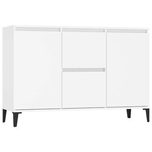 vidaXL Komoda, biela 102x35x70 cm, kompozitn&eacute; drevo