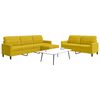 vidaXL 3-dielna sedacia súprava s vankúšmi žltá látka
