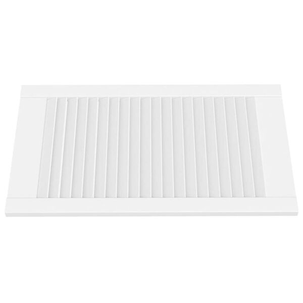 vidaXL Lamelové dvierka na skrinku, biele 69x39,4 cm, borovica