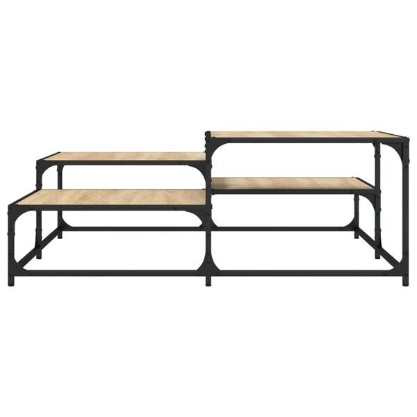 vidaXL Konferenčný stolík dub sonoma 107x107x40 cm kompozitné drevo