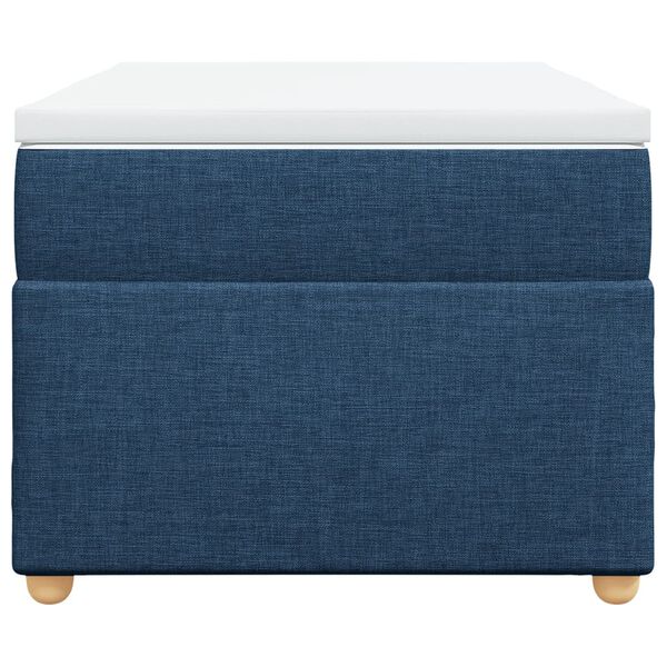 vidaXL Posteľn&yacute; r&aacute;m boxspring s matracom modr&yacute; 90x190 cm l&aacute;tka