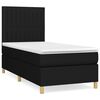 vidaXL Posteľn&yacute; r&aacute;m boxspring s matracom čierny 80x200 cm l&aacute;tka