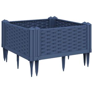 vidaXL Z&aacute;hradn&yacute; kvetin&aacute;č s kol&iacute;kmi modrosiv&yacute; 42,5x42,5x28,5 cm PP