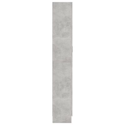 vidaXL Knižnica, betónovo sivá 82,5x30,5x185,5 cm, kompozitné drevo