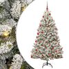 vidaXL Umel&yacute; vianočn&yacute; stromček 180 cm 300 LED Tepl&aacute; biela PVC a oceľ