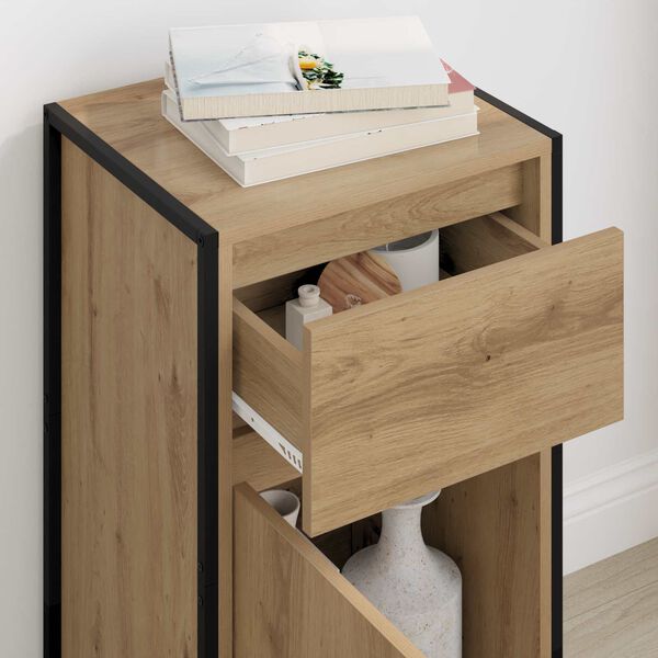 vidaXL Serv&iacute;rovacia skriňa Remeseln&iacute;cky dub 81 x 36 x 150.5 cm