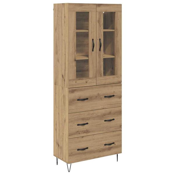vidaXL Highboard Remeseln&yacute; dub 69,5 x 34 x 90 cm Kompozitn&eacute; drevo