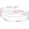 vidaXL Boxspring posteľ s matracom tmavohned&aacute; 140x200 cm l&aacute;tka