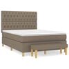 vidaXL Boxspring posteľ s matracom sivohned&yacute; 140x190 cm l&aacute;tka