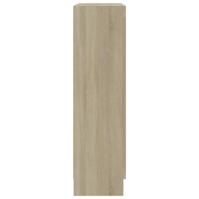 vidaXL Vitrína, dub sonoma 82,5x30,5x115 cm, kompozitné drevo