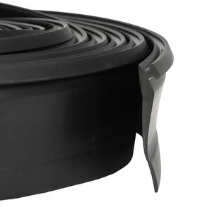 vidaXL Tesnenie gar&aacute;žov&yacute;ch dver&iacute; Čierna 52 x 2 mm 5,5 m PVC