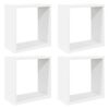 vidaXL N&aacute;stenn&eacute; police 4 ks biele 30x15x30 cm
