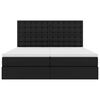 vidaXL Postel s &uacute;ložn&yacute;m prostorem a LED svetlom Čierna 180 x 200 cm