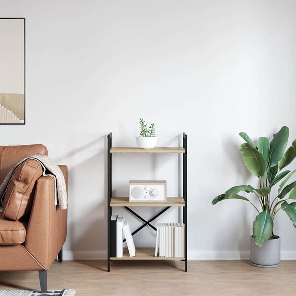 vidaXL Reg&aacute;l na knihy Sonoma dub 56 x 34 x 96 cm Kompozitn&eacute; drevo