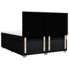 vidaXL Posteľn&yacute; r&aacute;m boxspring s matracom čierny 180x200 cm l&aacute;tka