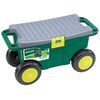 vidaXL Draper Tools Z&aacute;hradn&yacute; voz&iacute;k na n&aacute;radie so sedadlom zelen&eacute; 56x27,2x30,4 cm