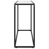 vidaXL Konzolov&yacute; stol&iacute;k biely 100x35x75 cm tvrden&eacute; sklo