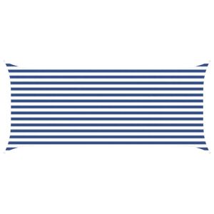 vidaXL Slnečn&aacute; plachta Modr&aacute; a biela 4,5 x 2 m 100% polyester Oxford