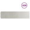 vidaXL Obruby tr&aacute;vnika 20 ks 25x103 cm Nerez