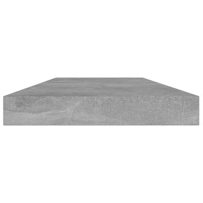 vidaXL Prídavné police 8 ks, betónovo sivé 40x10x1,5 cm, drevotrieska