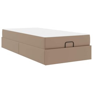 vidaXL R&aacute;m postele s matracom In&yacute; 2 ks Žltohned&aacute; PVC
