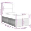 vidaXL Boxspring posteľ s matracom čierna 100x200 cm l&aacute;tka