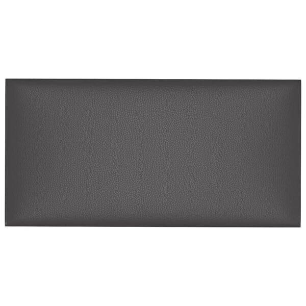 vidaXL Nástenné panely 12 ks sivé 60x30 cm umelá koža 2,16 m²