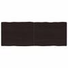 vidaXL Stolová doska tmavohnedá 160x60x(2-4)cm ošetrený masív hrany