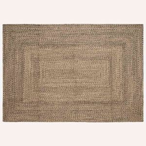 vidaXL Koberec do oblasti Pr&iacute;rodn&aacute; a čierna 160 x 230 cm Juta