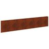 vidaXL Obrubn&iacute;k tr&aacute;vnika 10 pcs 100 x 22 cm Oceľ Hrdzav&yacute;